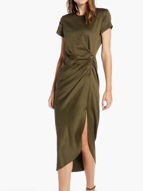 Something Navy Olive Midi Dress